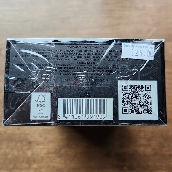 Carolina Herrera Bad Boy For Men Sealed in Package BNIB 50ml - Picture 5 of 7